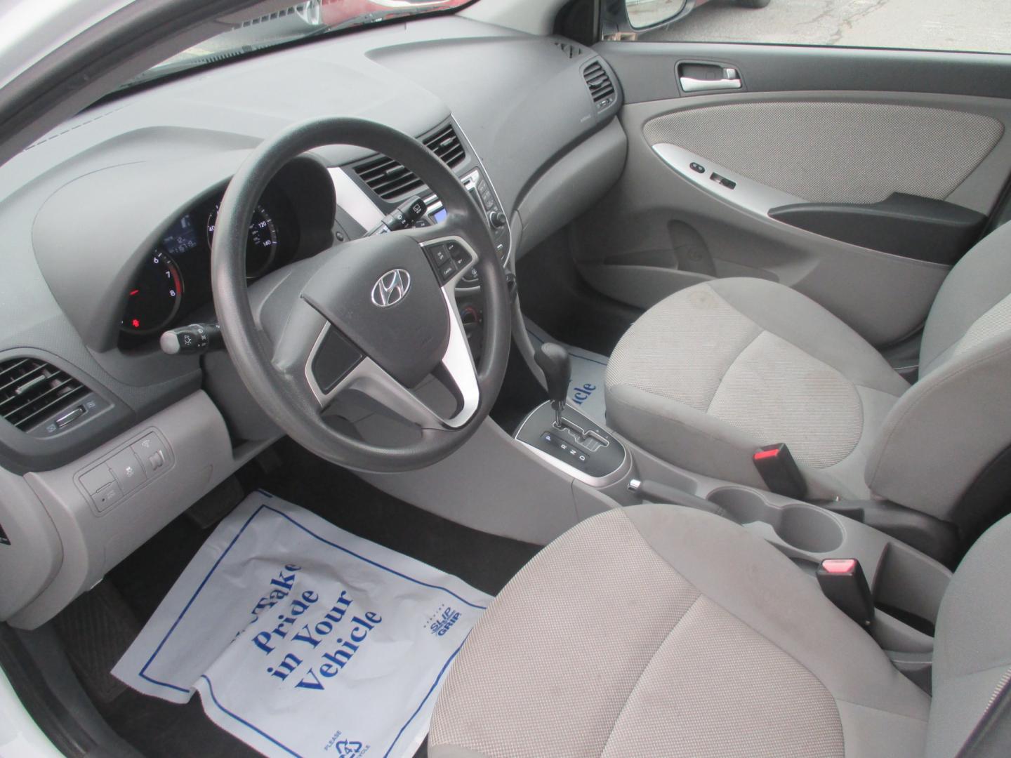 2012 WHITE Hyundai Accent GS 5-Door (KMHCT5AE1CU) with an 1.6L L4 DOHC 16V engine, located at 1254 Manheim Pike, Lancaster, PA, 17601, (717) 393-9133, 40.062870, -76.323273 - Photo#8